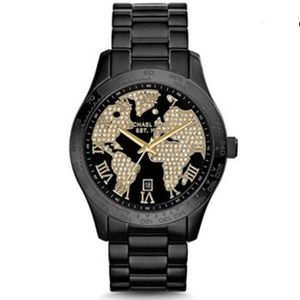 Michael Kors Layton World Atlas Pave Watch MK6091